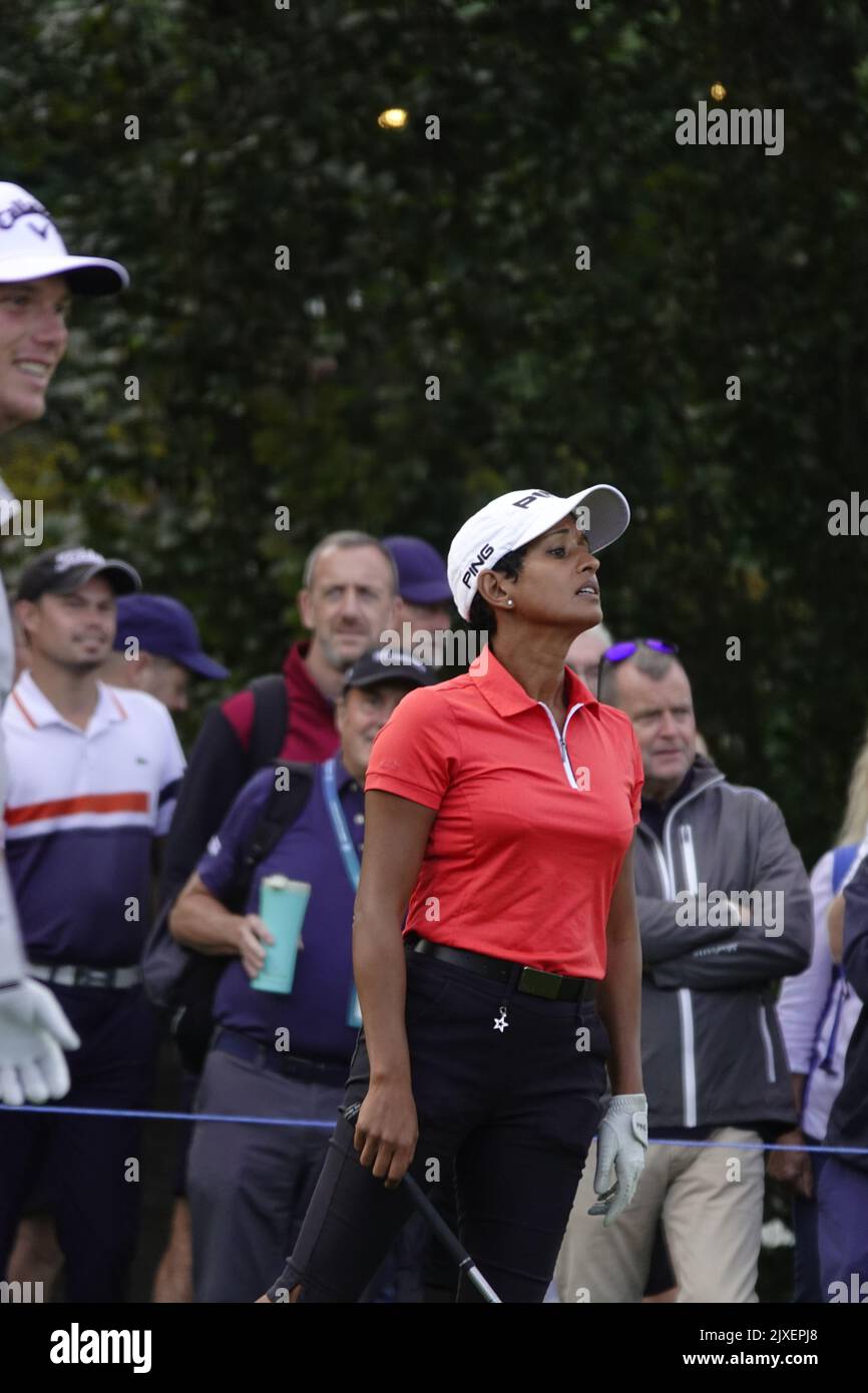 Wentworth Surrey UK 7th Sep 2022 BBC TV s Naga Munchetty Watches 