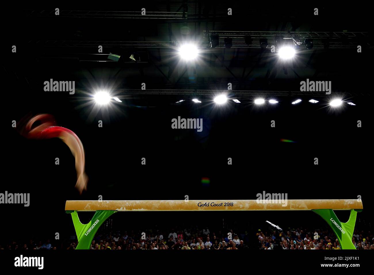 Raegan Rutty of Cayman Islands in action during the Artistic Gymnastics