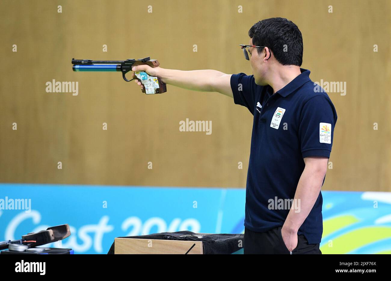 Jitu Rai of India shoots his way to gold in the men's 10m air pistol ...