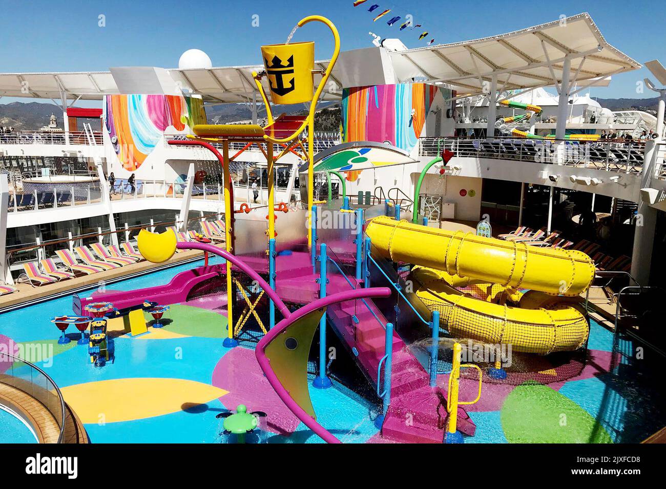 'Splashaway Bay', a water park dedicated to toddlers, on board Royal Caribbean's newest cruise
