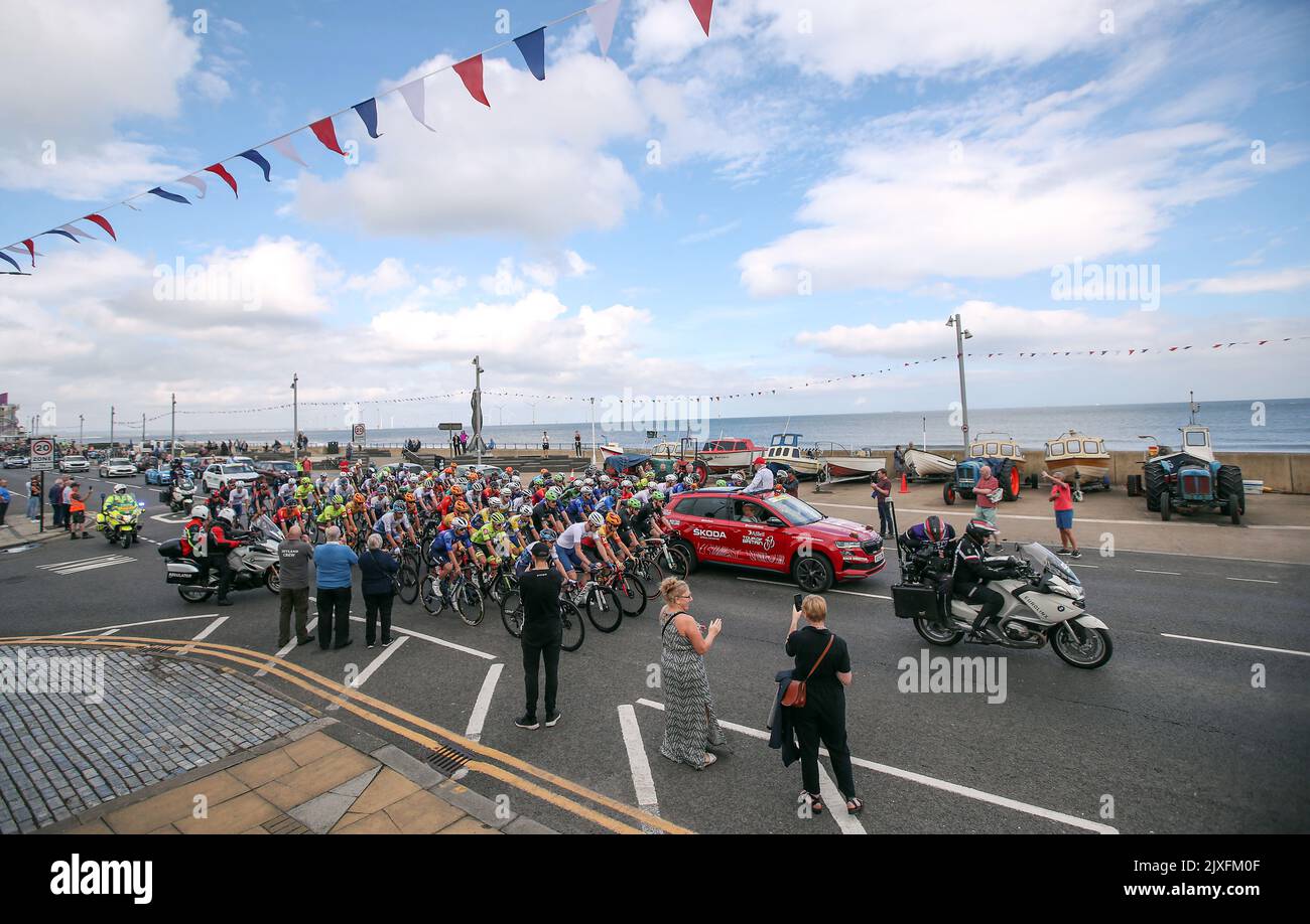 The Riders Depart From Redcar Esplanade During Stage Four Of The AJ ...