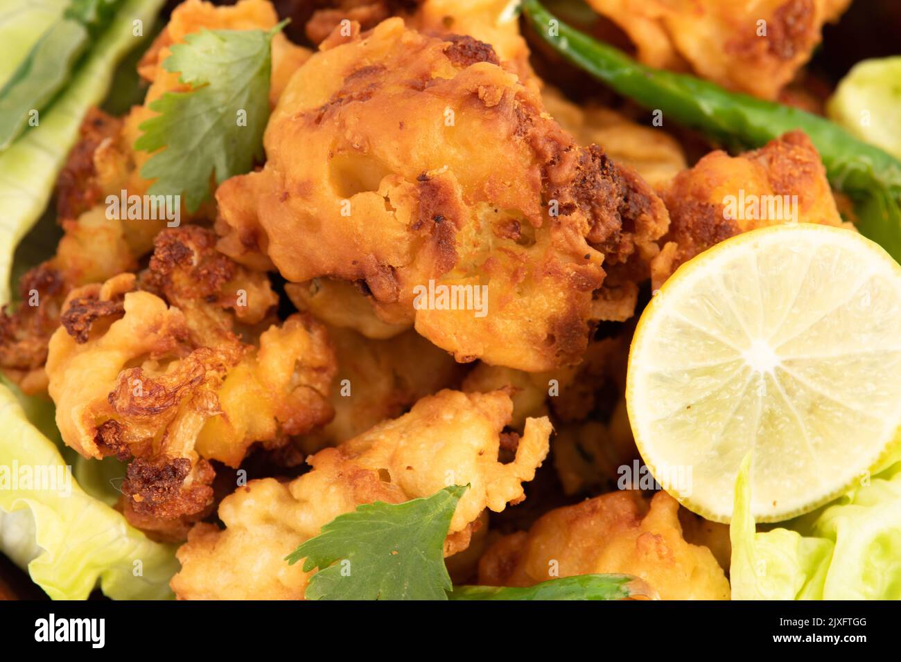 Favourite Indian Tea Time Fritters Cauliflower Pakoda Also Called Gobi