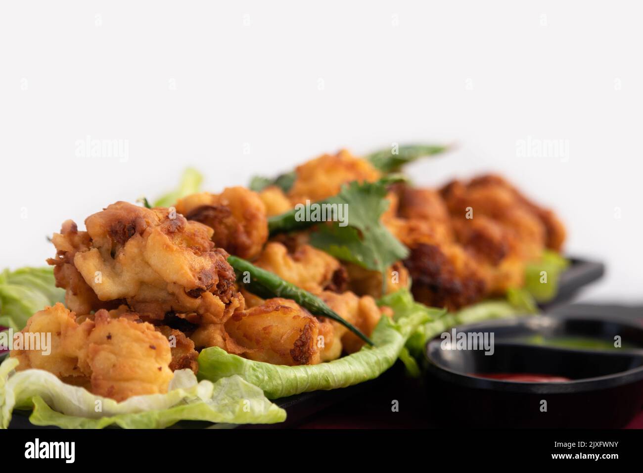 Favourite Indian Tea Time Fritters Cauliflower Pakoda Also Called Gobi