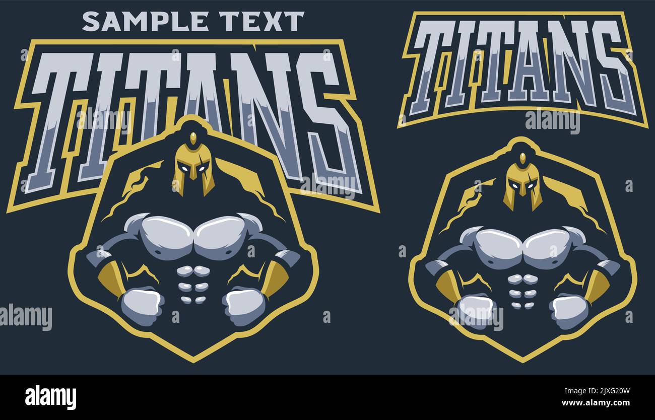 Titans warrior mascot logo design Stock Vector Image & Art - Alamy