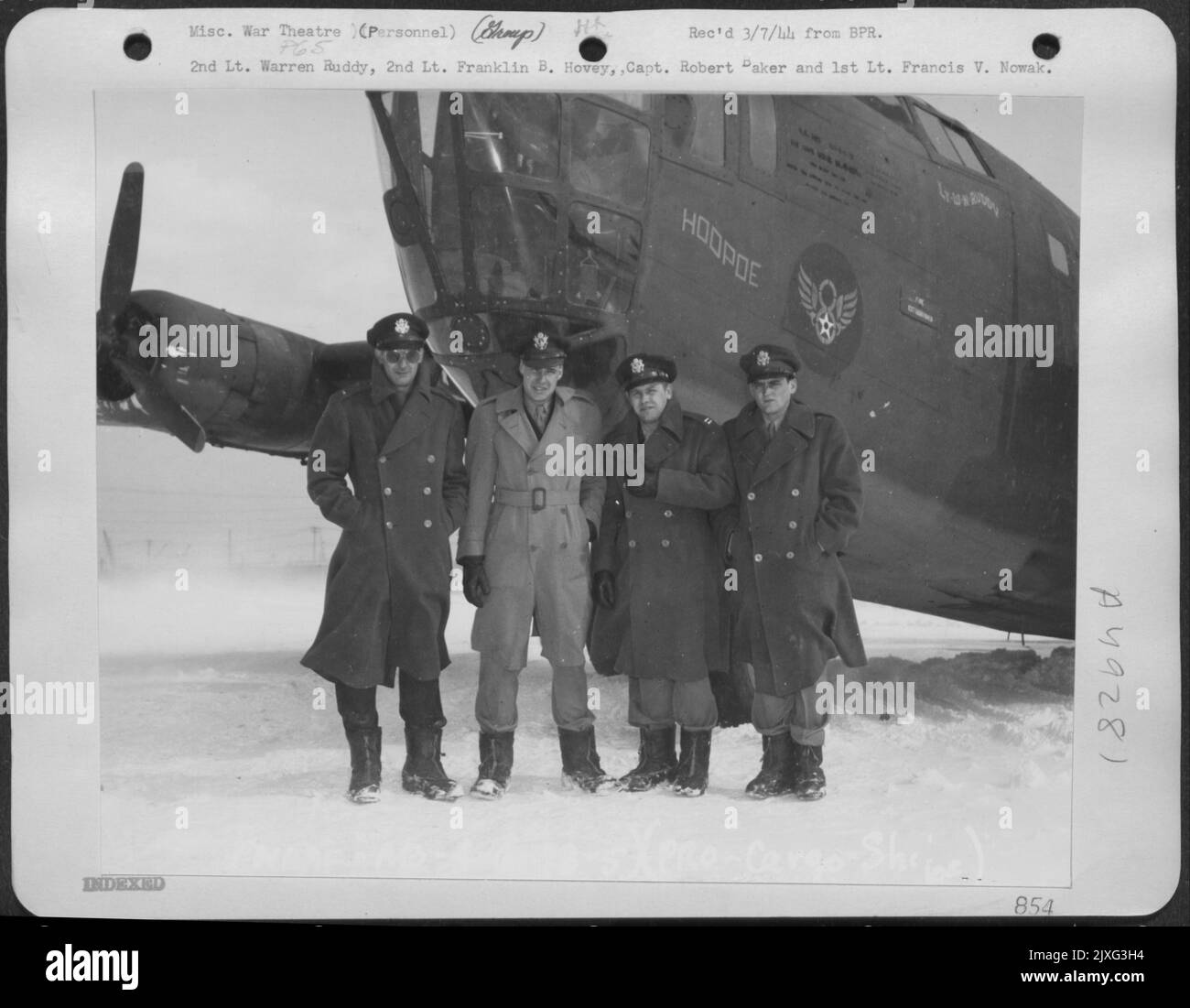 2Nd Lt. Warren Ruddy, 2Nd Lt. Franklin B. Hovey, Capt. Robert Baker And ...