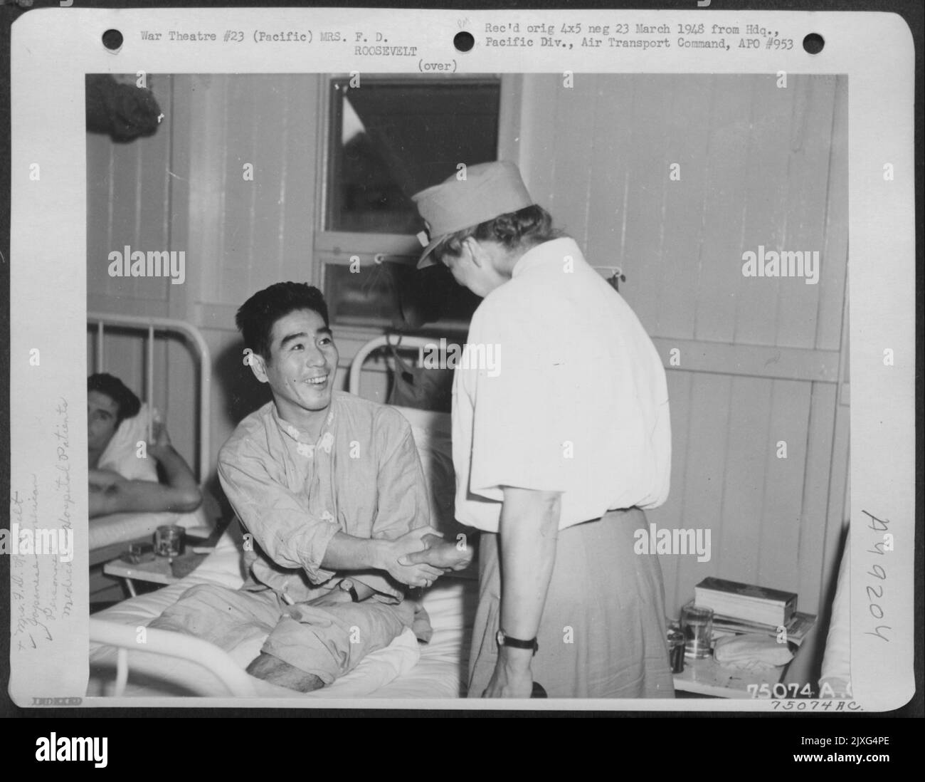 During Her Tour Of The Pacific Bases Mrs. F. D. Roosevelt Visits K ...
