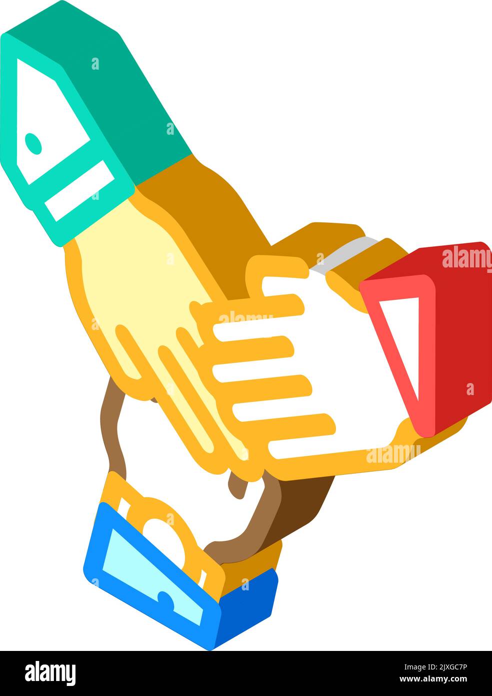 trust business ethics isometric icon vector illustration Stock Vector ...