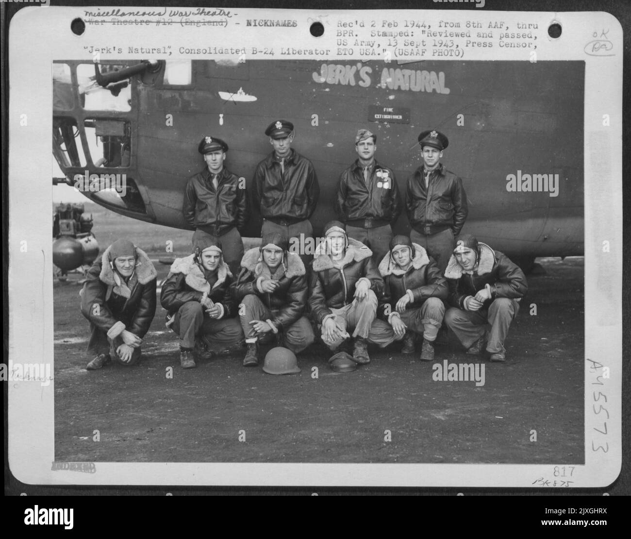 'Jerk'S Natural', Consolidated B-24 Liberator. Stock Photo
