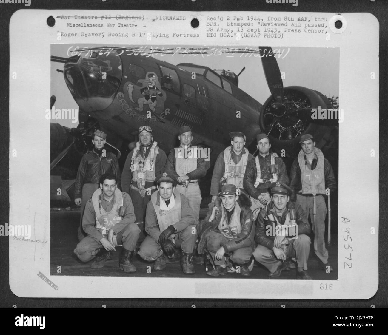 'Eager Beaver', Boeing B-17 "Flying Fortress Stock Photo - Alamy