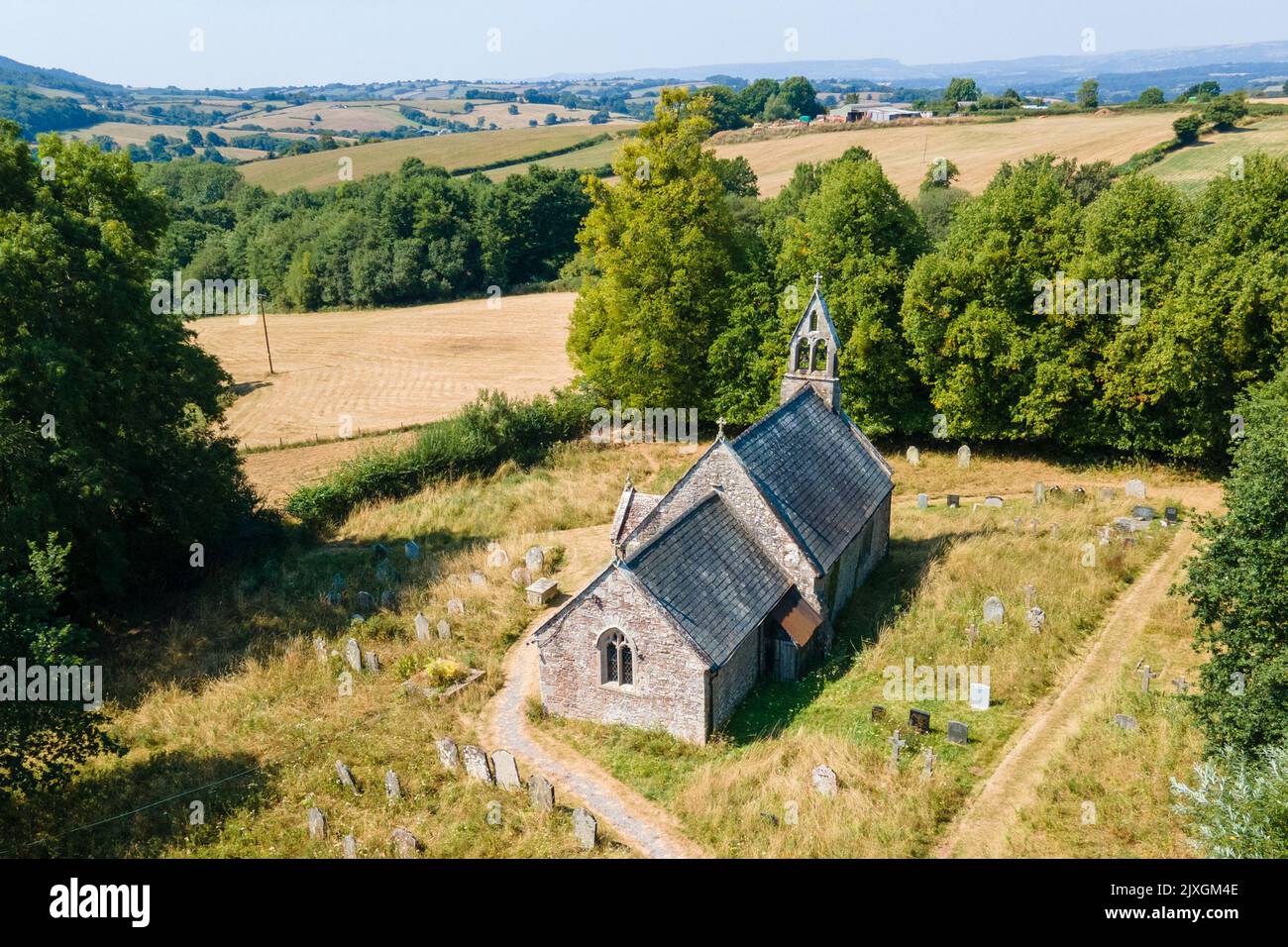 St Dennis' Church, Llanishen- Monmouthshire- UK Stock Photo