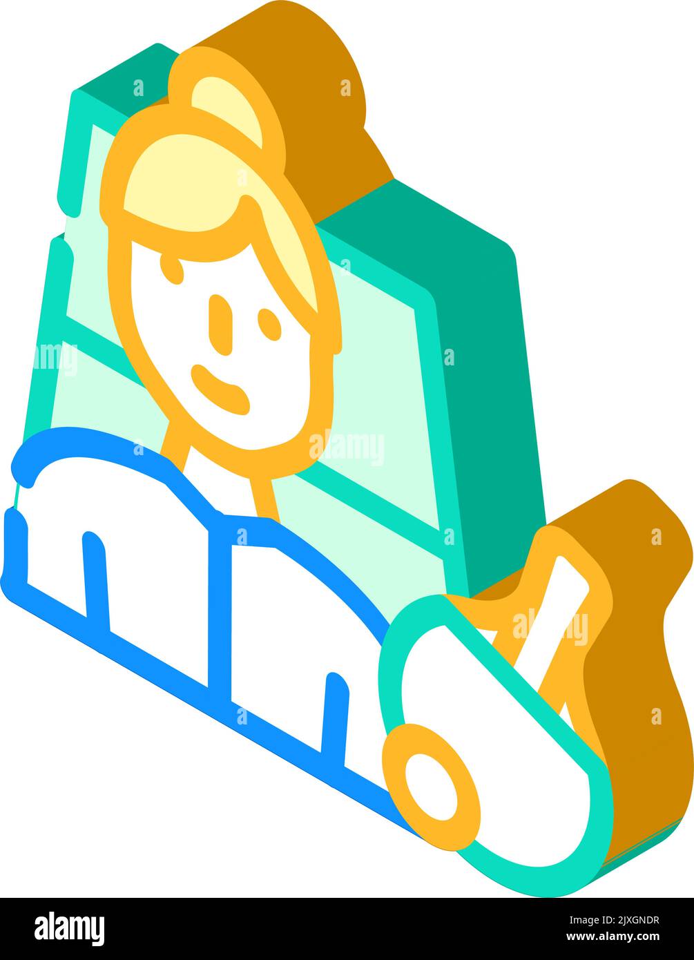 table tennis female sport isometric icon vector illustration Stock ...