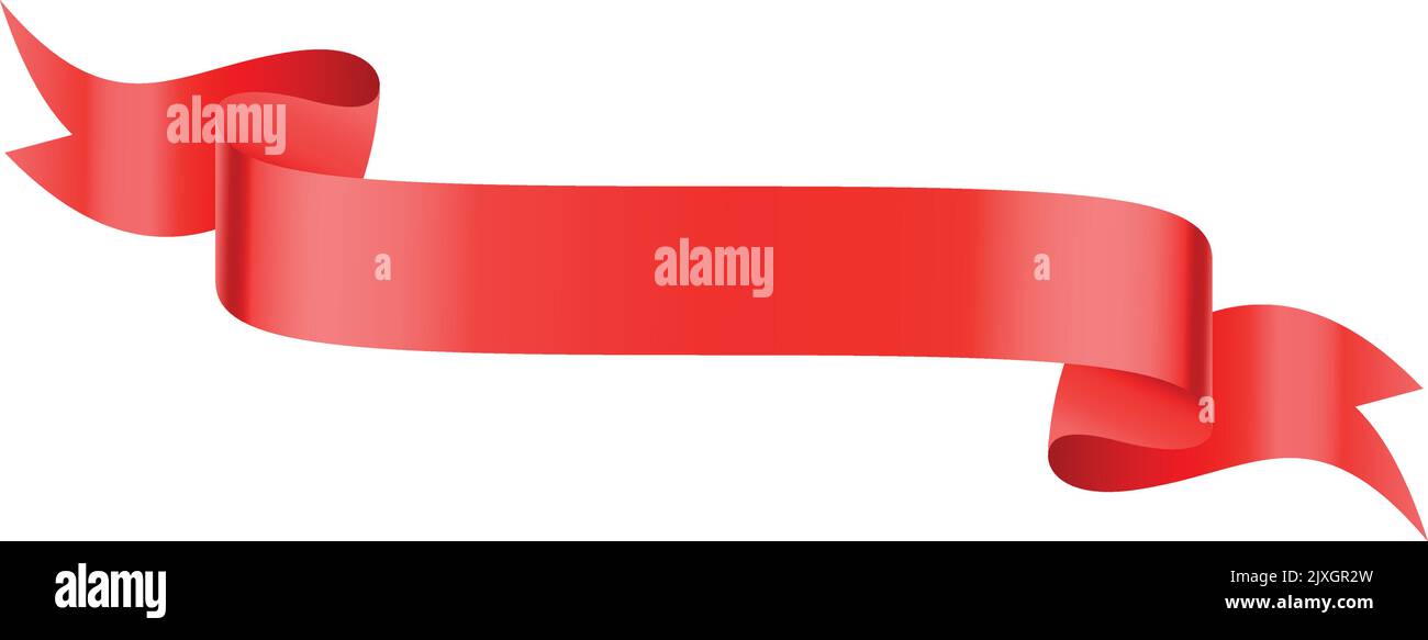 Scroll red ribbon Cut Out Stock Images & Pictures - Alamy