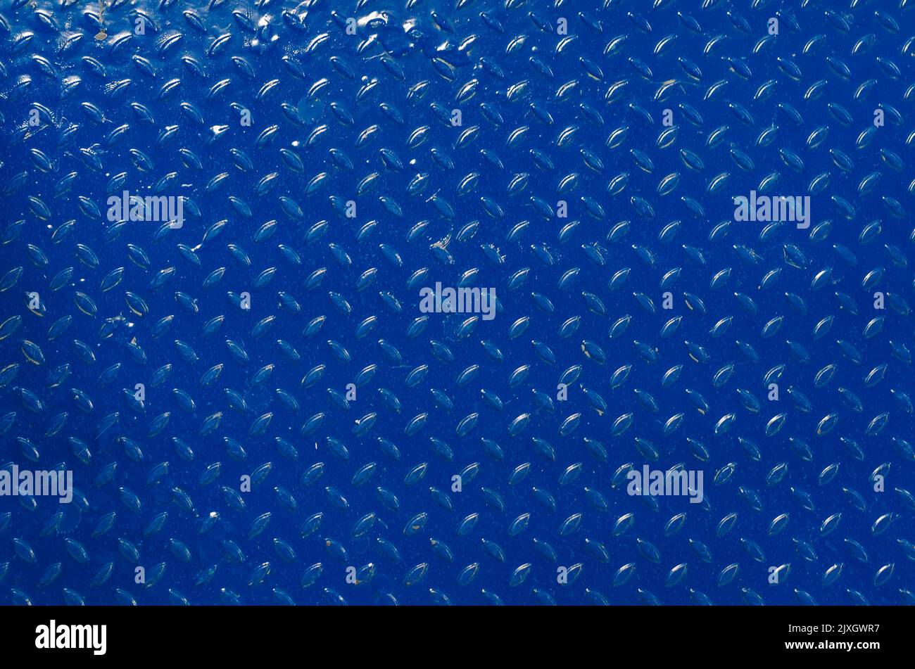 Abstract background pattern on metal. Blue metallic patterned background Stock Photo