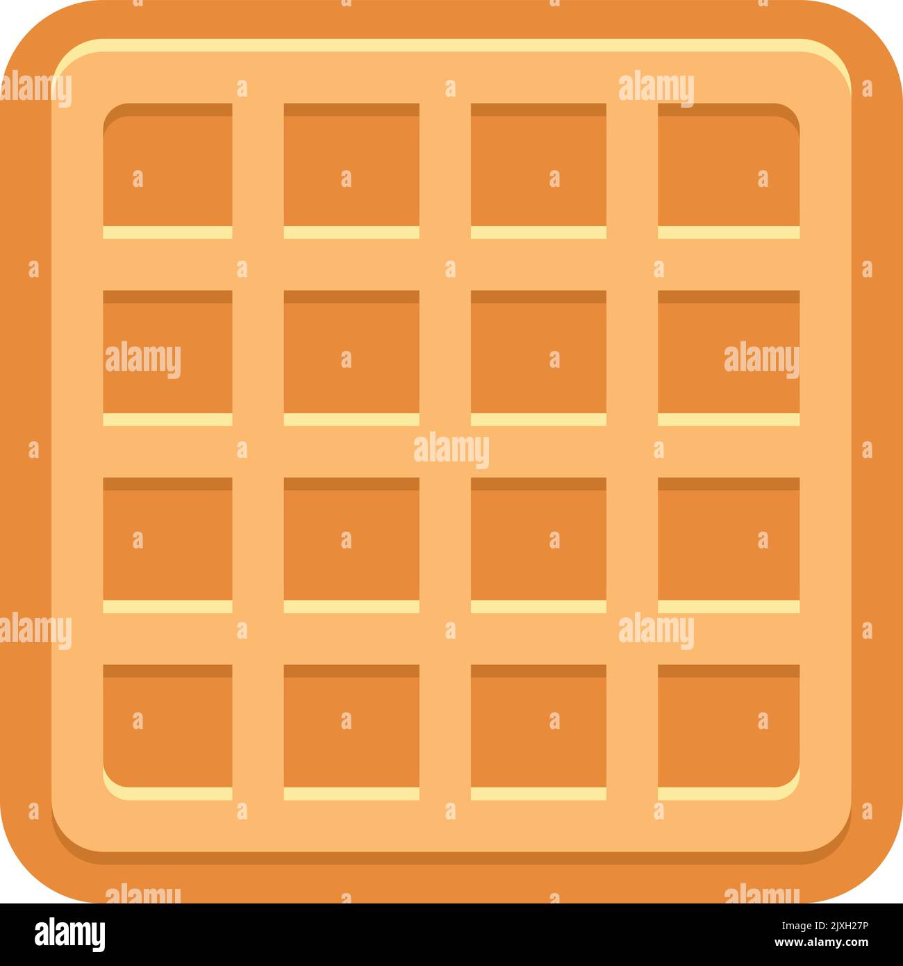 Belgian waffle Stock Vector Images - Alamy