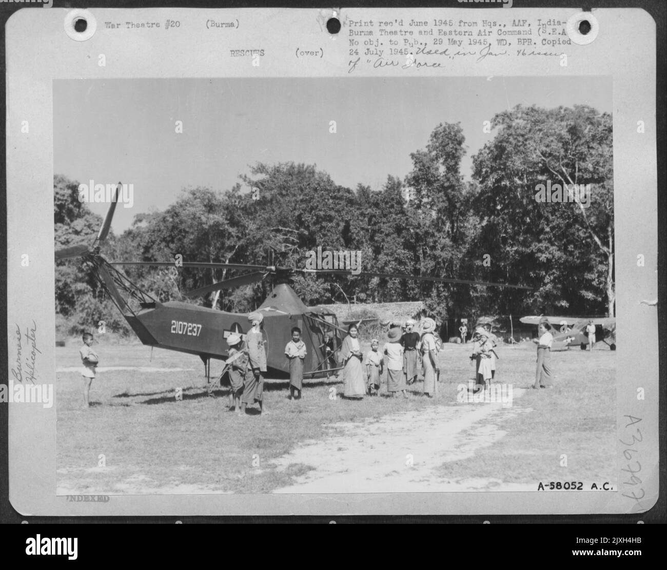 Dropped from helicopter Black and White Stock Photos & Images - Alamy