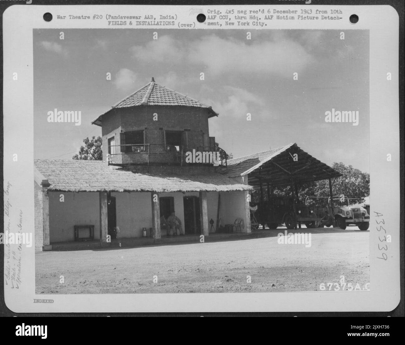 Control Tower Of The 7Th Bomb Group Stationed At Pandaveswar Army Air