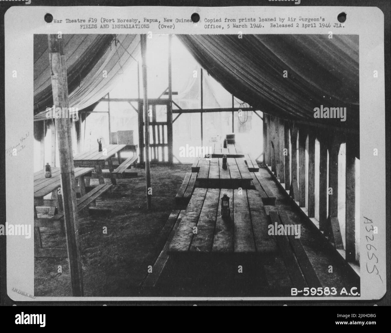 Screened Enlisted Men'S Portable Mess Hall Of The 36Th Service Group