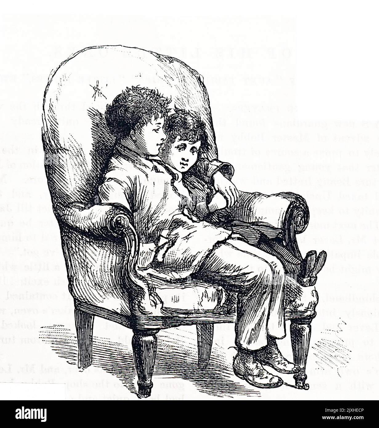 Illustration depicting brothers, by James Dromgole Linton (18401916