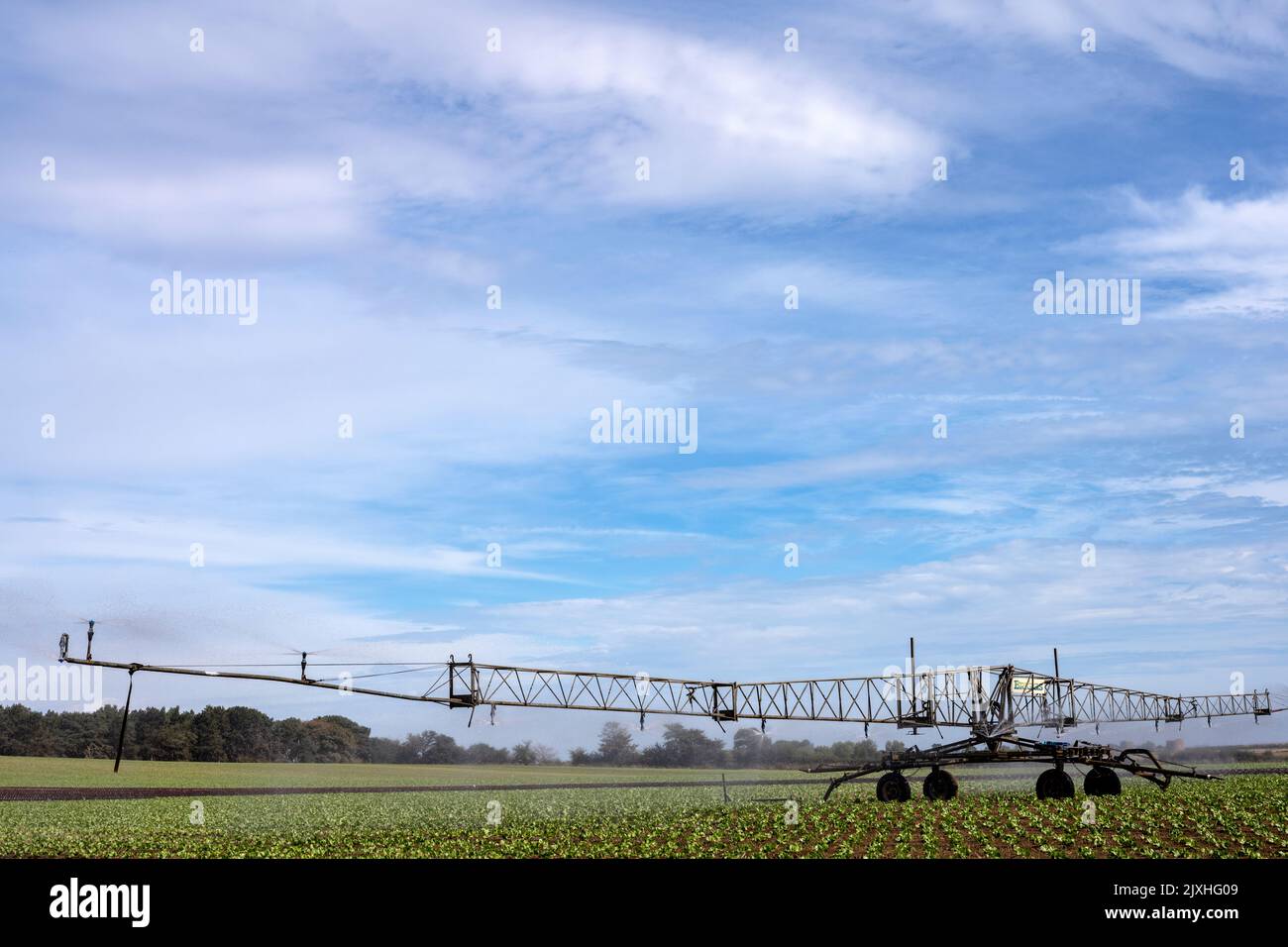 Briggs self-propelled irrigation system Stock Photo