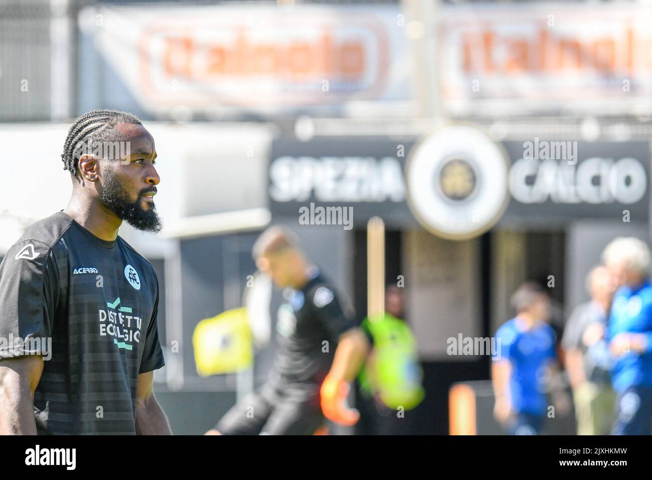 Spezia's M'Bala Nzola during Spezia Calcio vs Bologna FC, italian