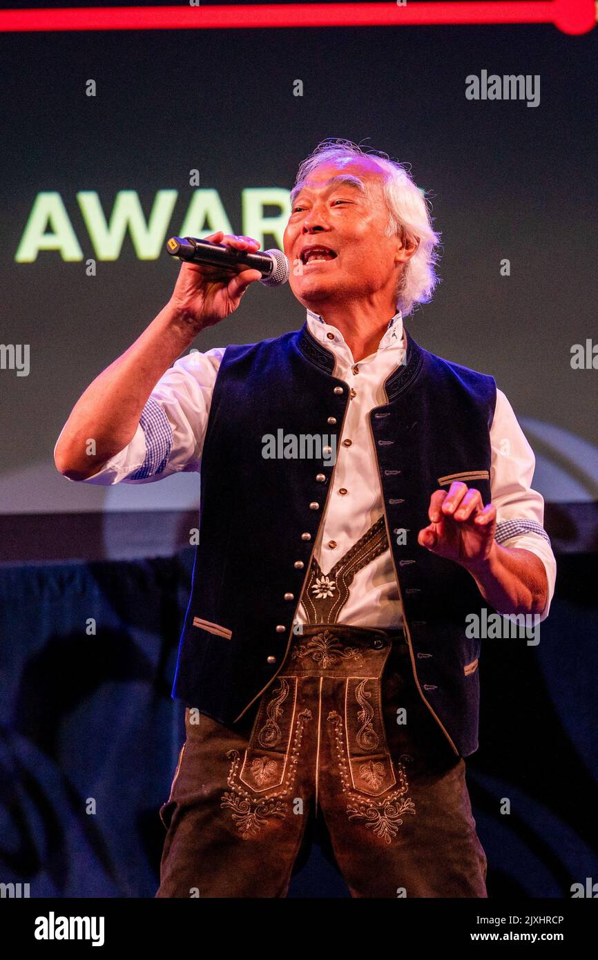 Takeo Ischi performs at Buffer Awards Gala Screening. Buffer Festival ...