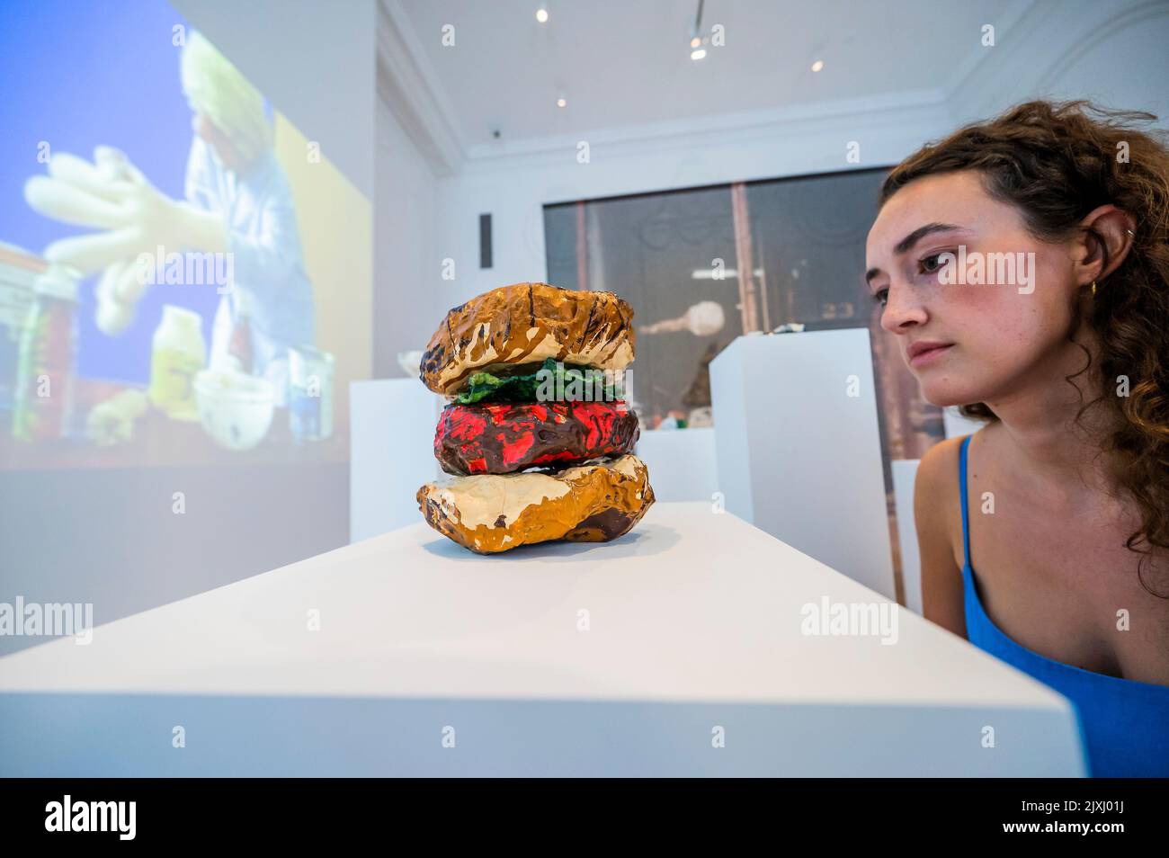 London, UK. 7th Sep, 2022. Oldenburg Store objects including Hamburger