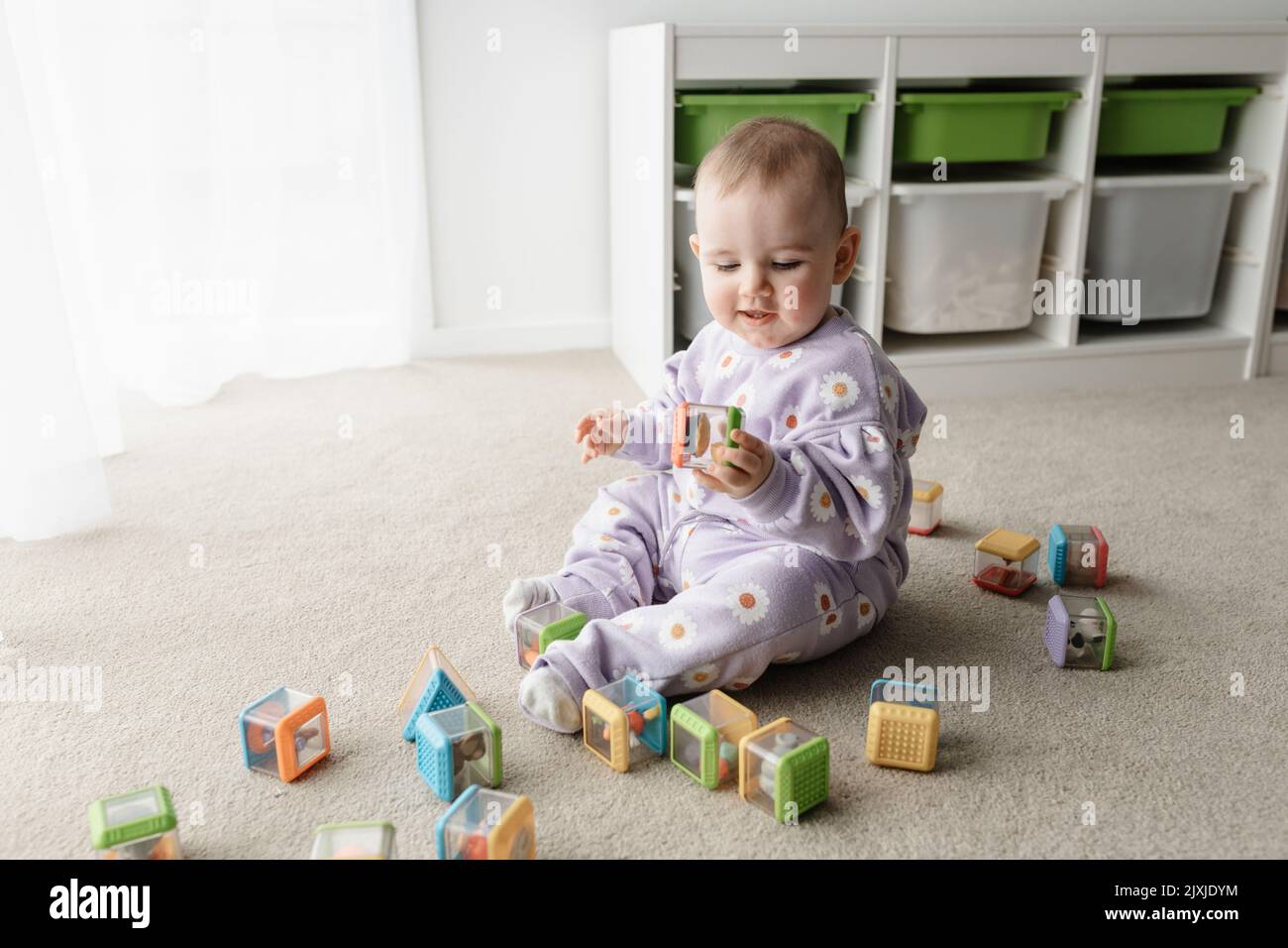 Mega Bloks building and construction blocks for pre school children and  babies and toddlers Stock Photo - Alamy