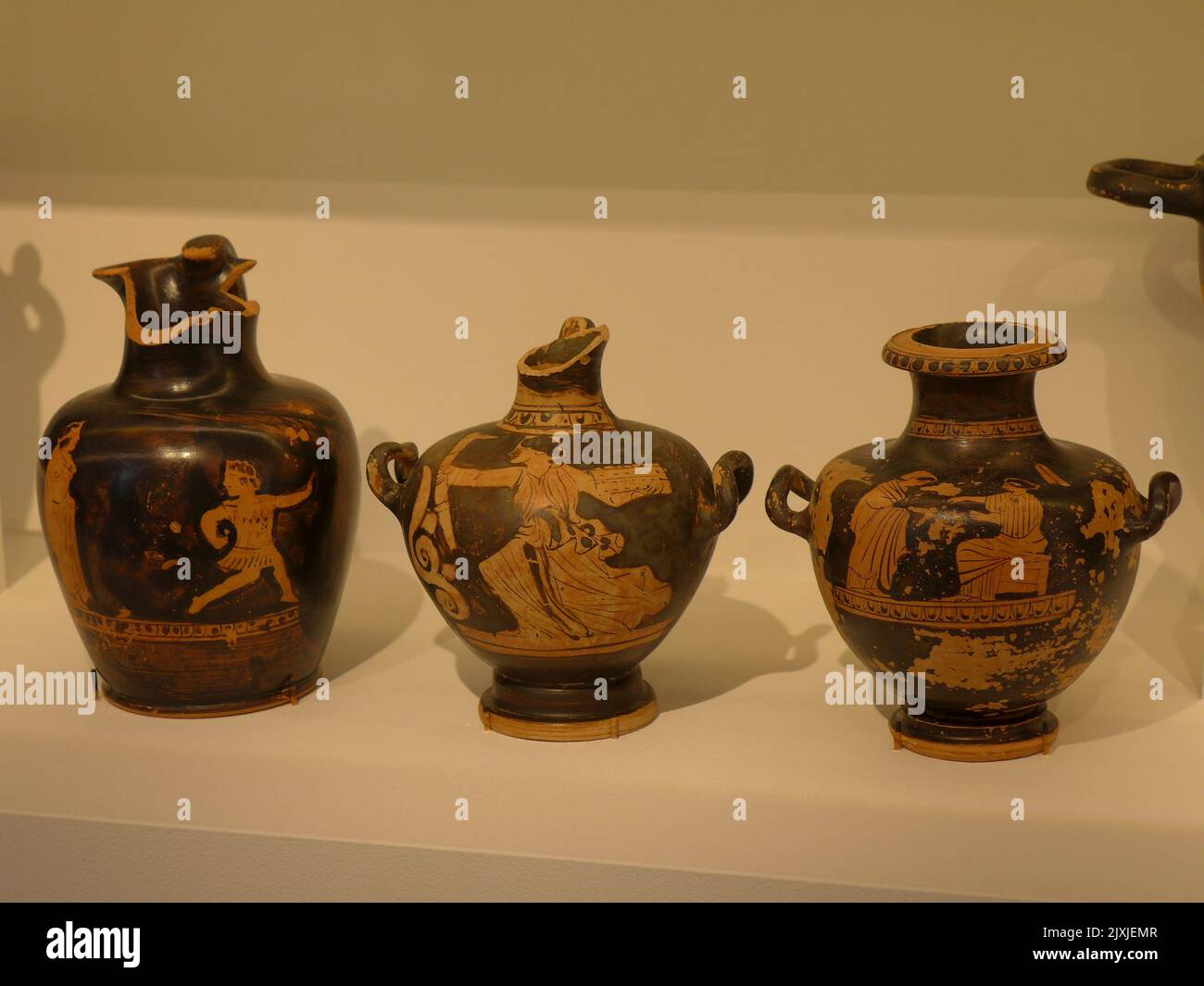 exhibits at Polygyros Archaelogical Museum, Halkidiki, Macedonia, Greece Stock Photo