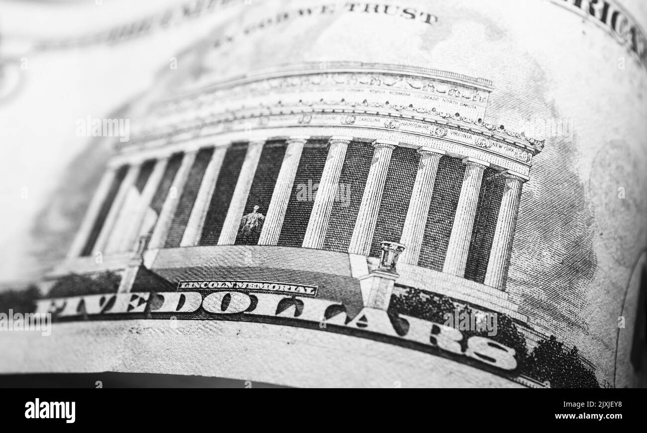 Close up of  Us Dollars Money Stock Photo