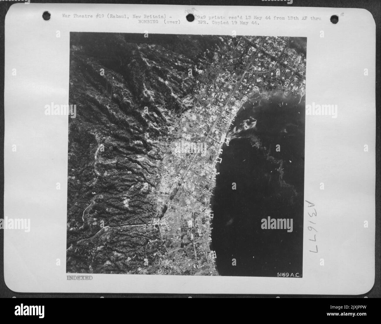 Bombing of Rabaul New Britain Stock Photo Alamy