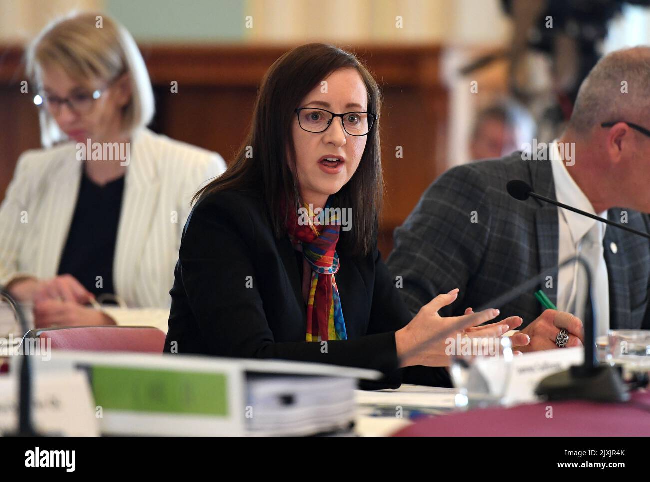 Queensland AttorneyGeneral Yvette D'Ath fronts a budget estimates