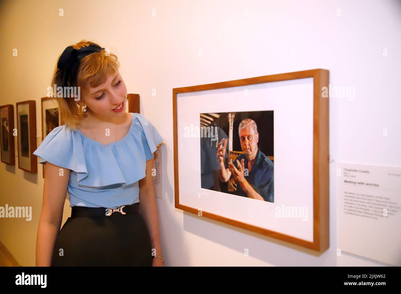Winner of the 16-18 year olds category, Charlotte Coady poses with her ...