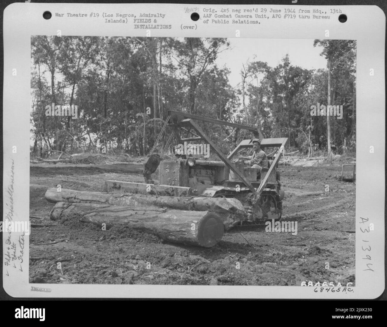 After the logs have been cut to the desired length a Caterpillar ...