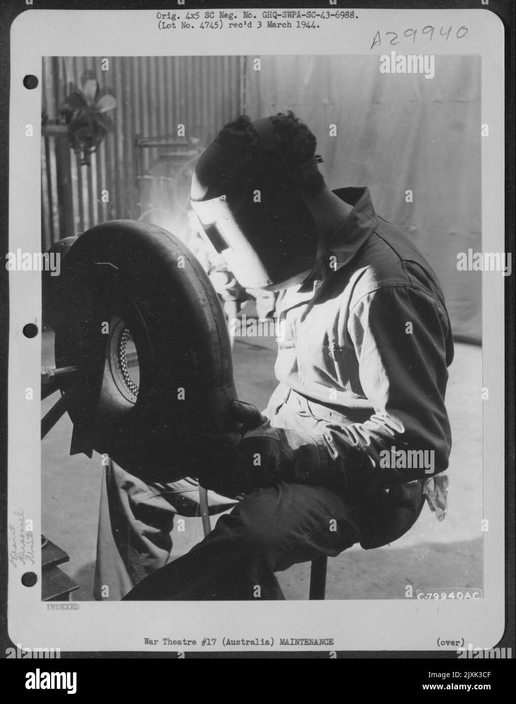 Sgt. Harry J. Canori Of Cle Elum, Wash., Does Some Stainless Steel