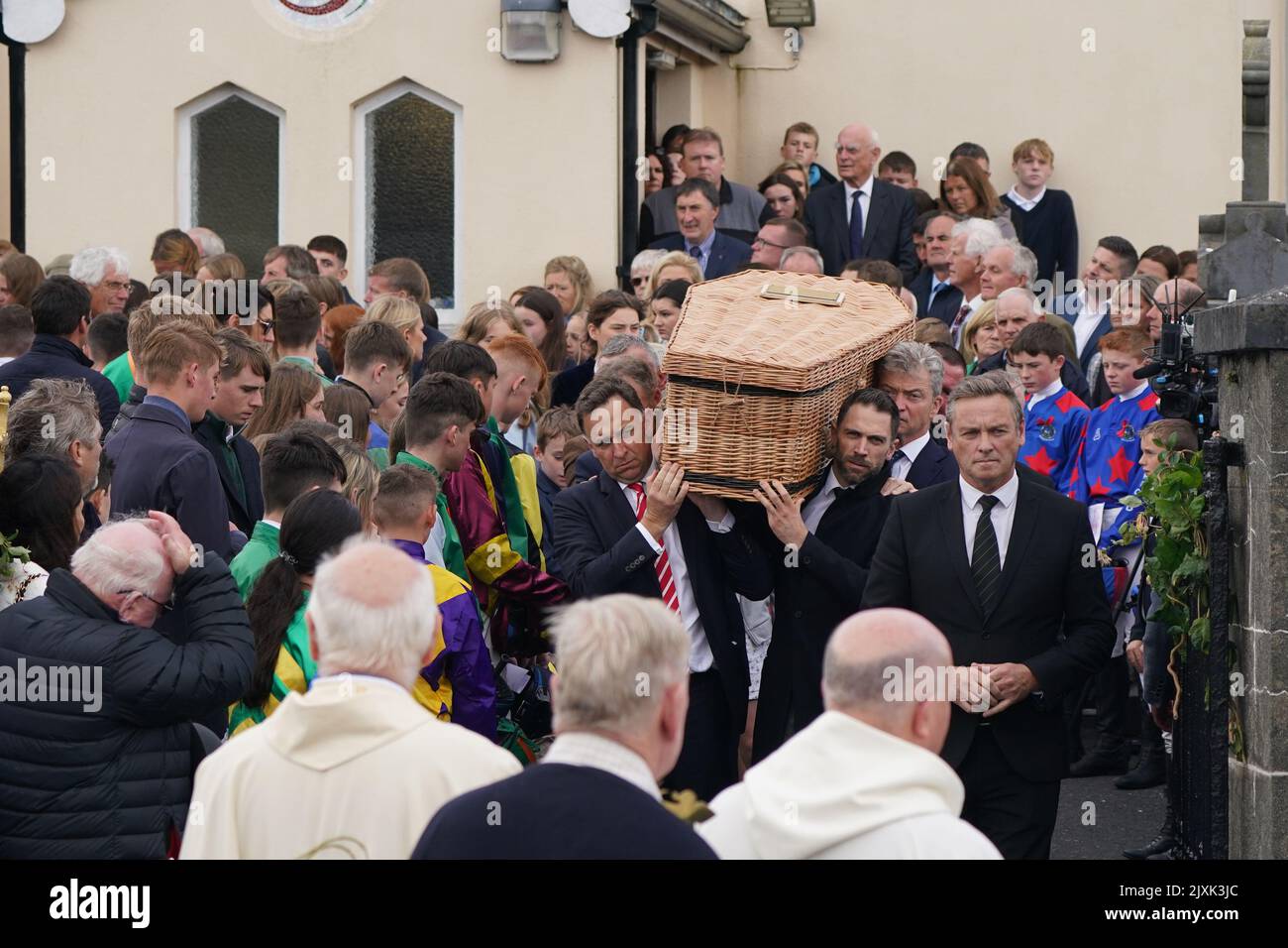 Trainer Henry de Bromhead (left), father of Jack de Bromhead carries