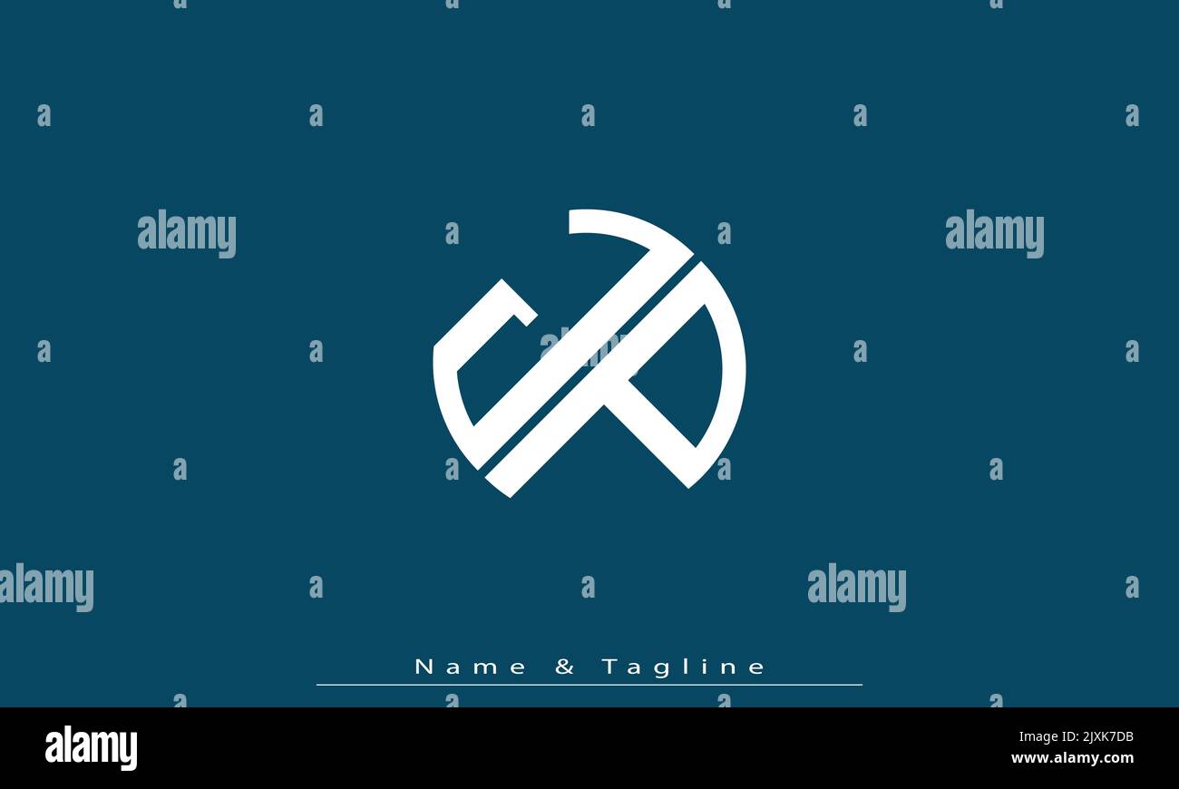 Alphabet letters Initials Monogram logo JP , PJ Stock Vector