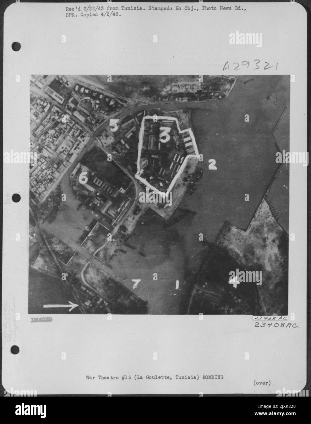 La Goulette, TunisiaThe harbor at La Goulette after an attack by