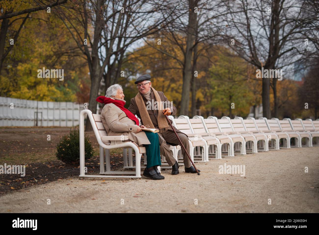 Autumn Park Bench Oldfriends
