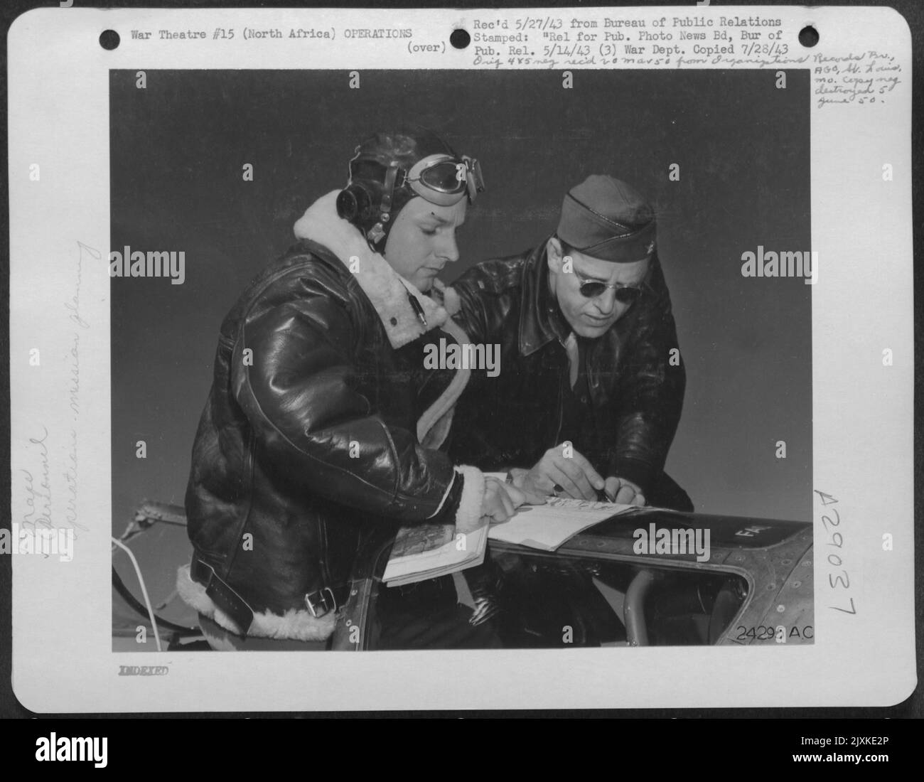 Col. Elliott Roosevelt, commanding officer of the photo reconnaissance