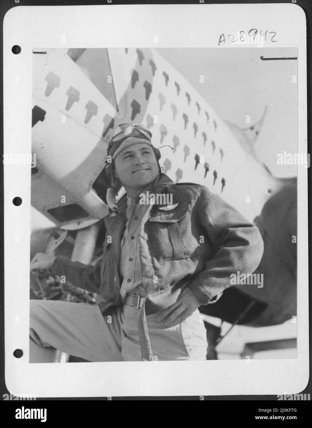 Lt. /Col. Leon Gray, Operations Officer of the 3rd Photo Group during ...