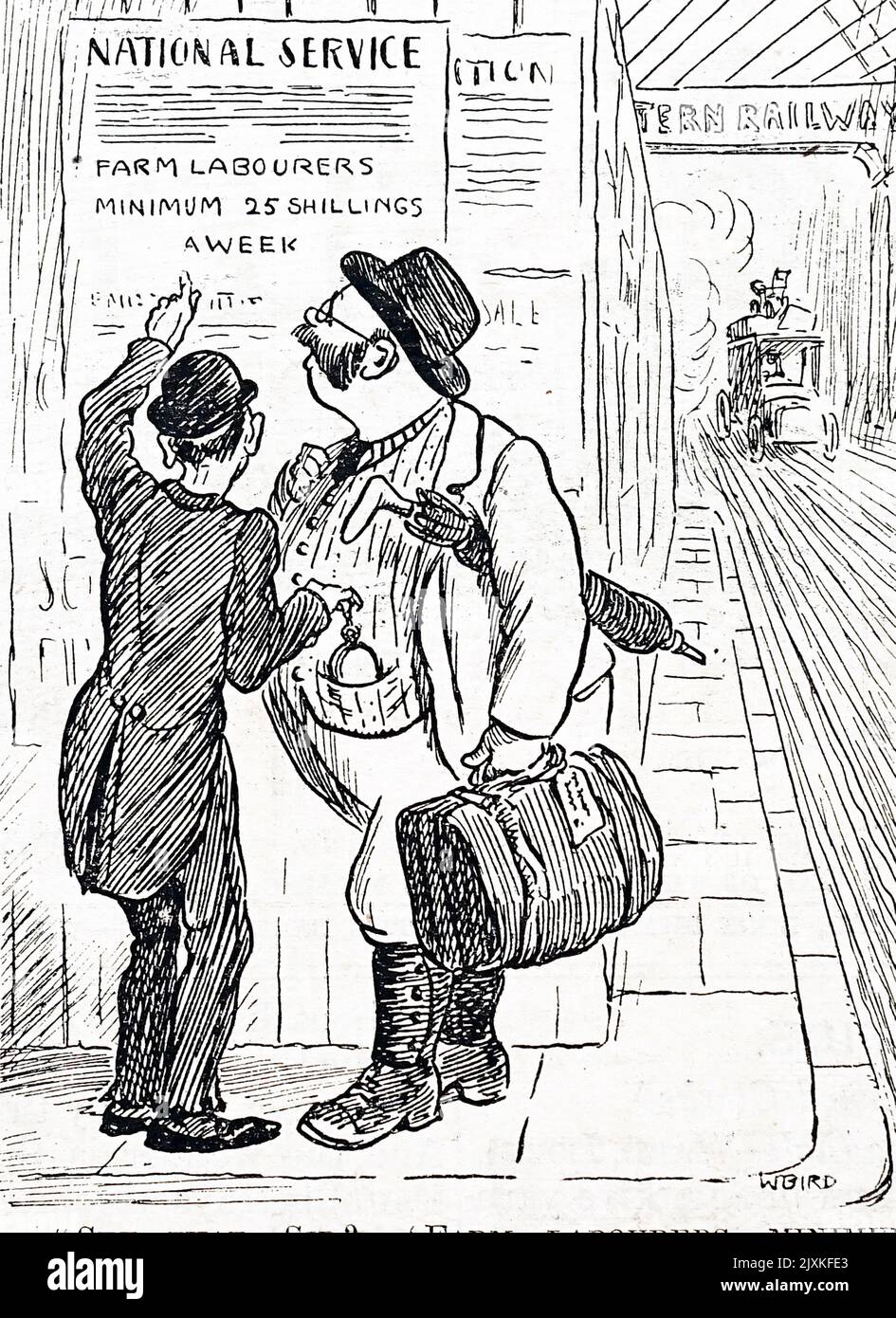 Illustration print depicting a London pickpocket and a cut-purse. Dated 17th Century Stock Photo