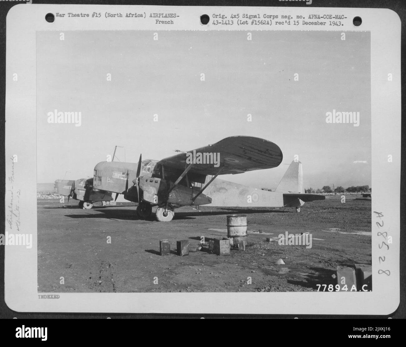 A Potez 540 Bomber, fighter reconnaissance plane, which was