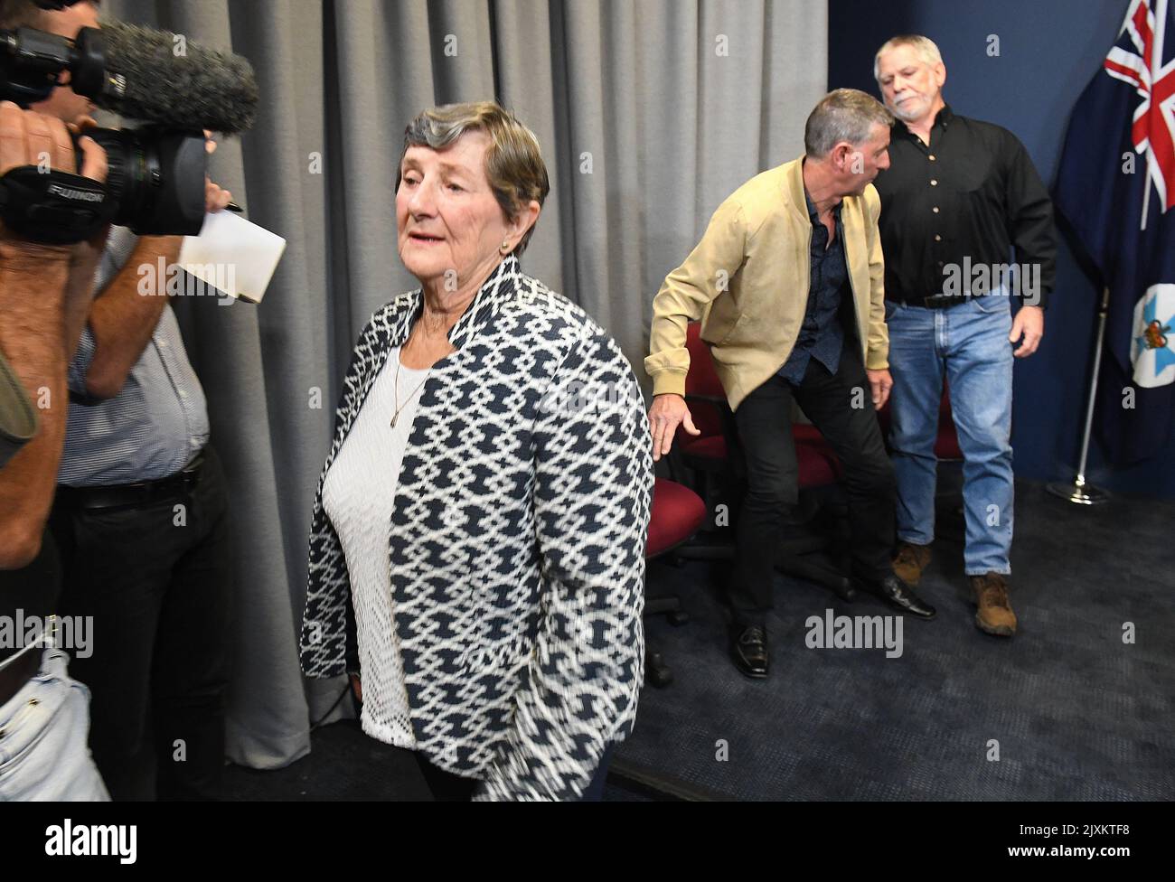 Family members of Linda Reed, (L-R) Nancy Fein (mother), Philipp Fein ...