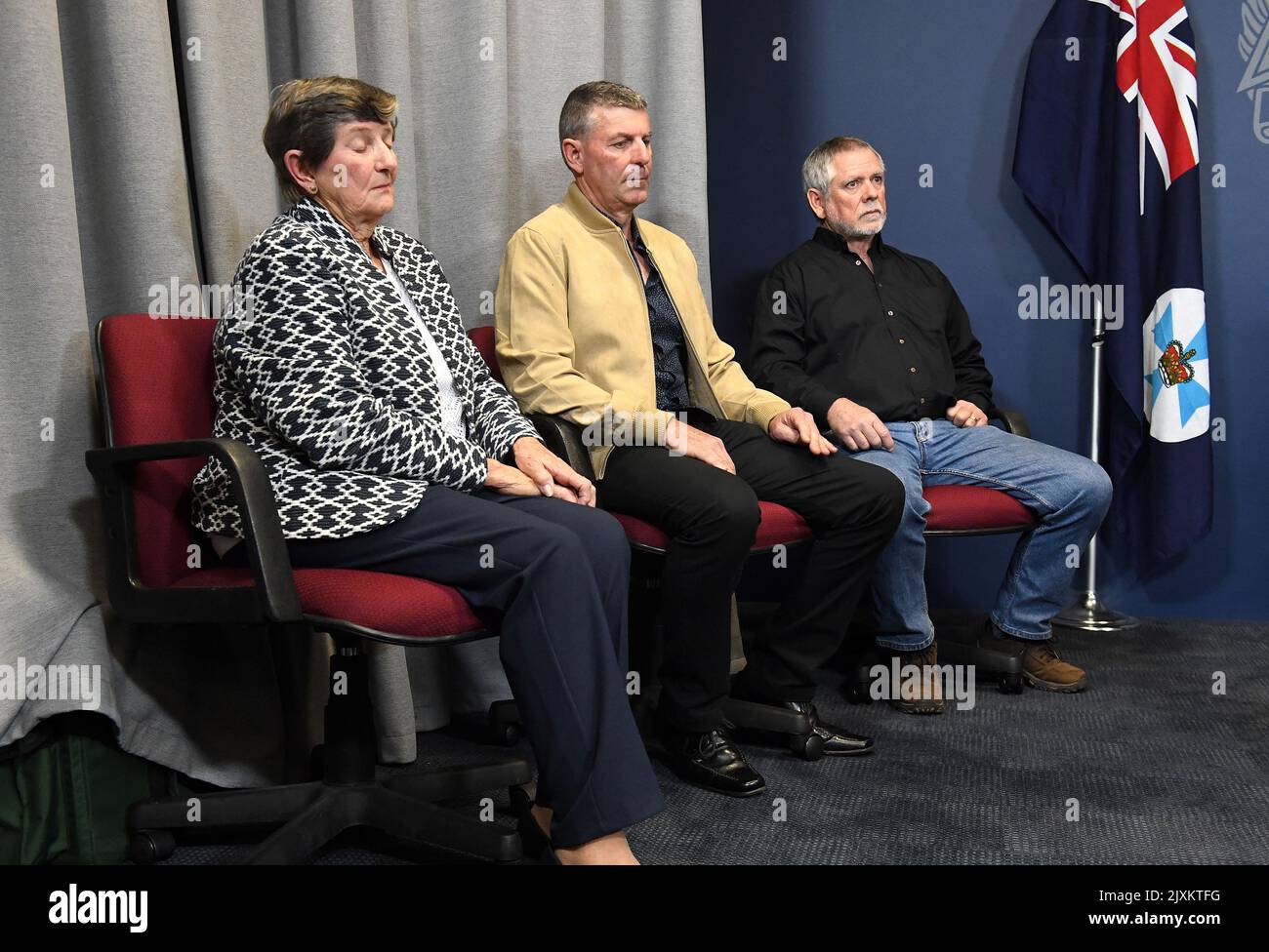 Family members of Linda Reed, (L-R) Nancy Fein (mother), Philipp Fein ...