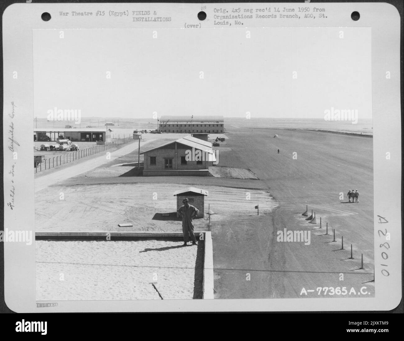 Runway and buildings at Payne Field, Cairo, Egypt Stock Photo Alamy