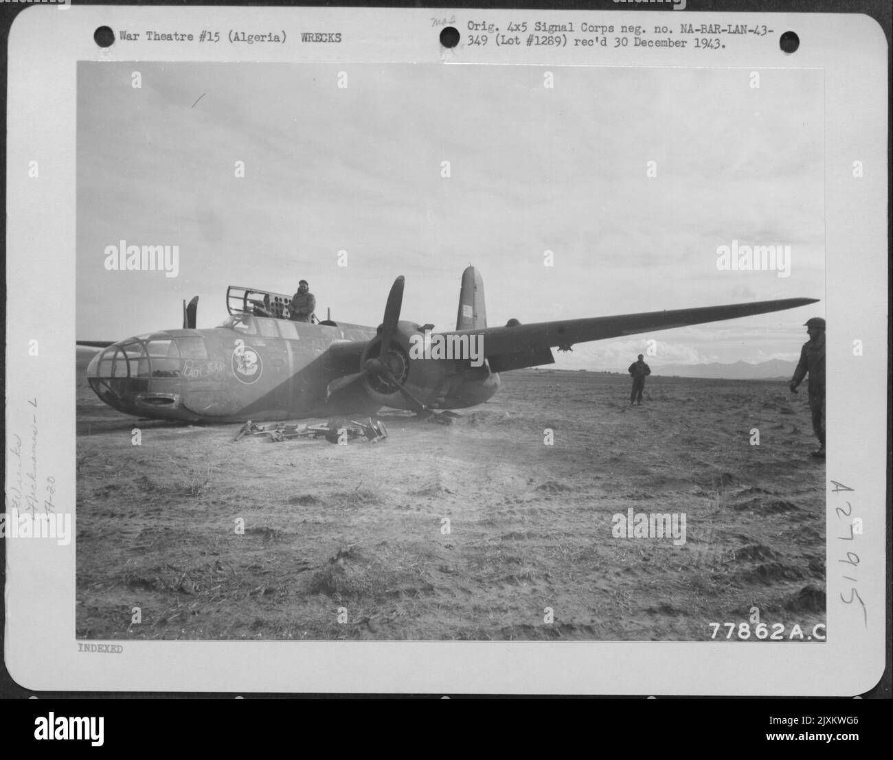 Douglas A20, "Lady Jean" which crashlanded at Youks Les Bains