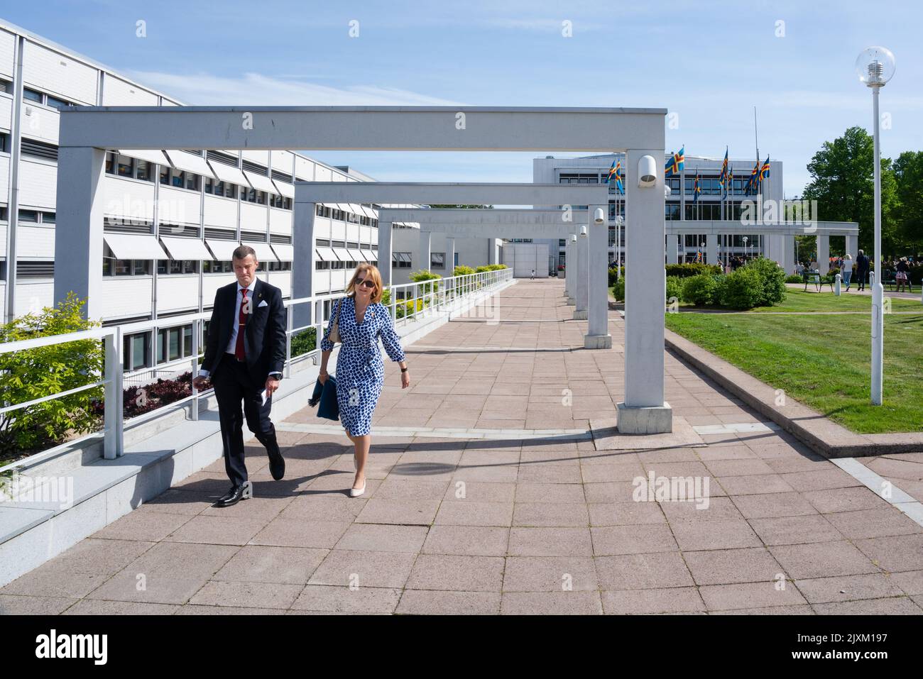 The Åland parliament building at Åland 100 Anniversary Celebrations in