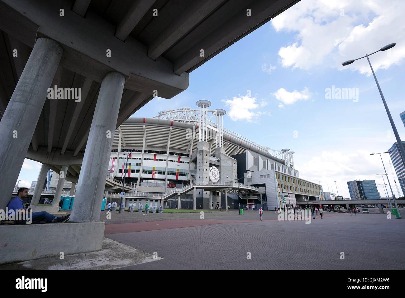 General view outside the stadium ahead of the UEFA Champions League Group F match at the Johan Cruyff Arena in Amsterdam, Netherlands. Picture date: Wednesday September 7, 2022. Stock Photo
