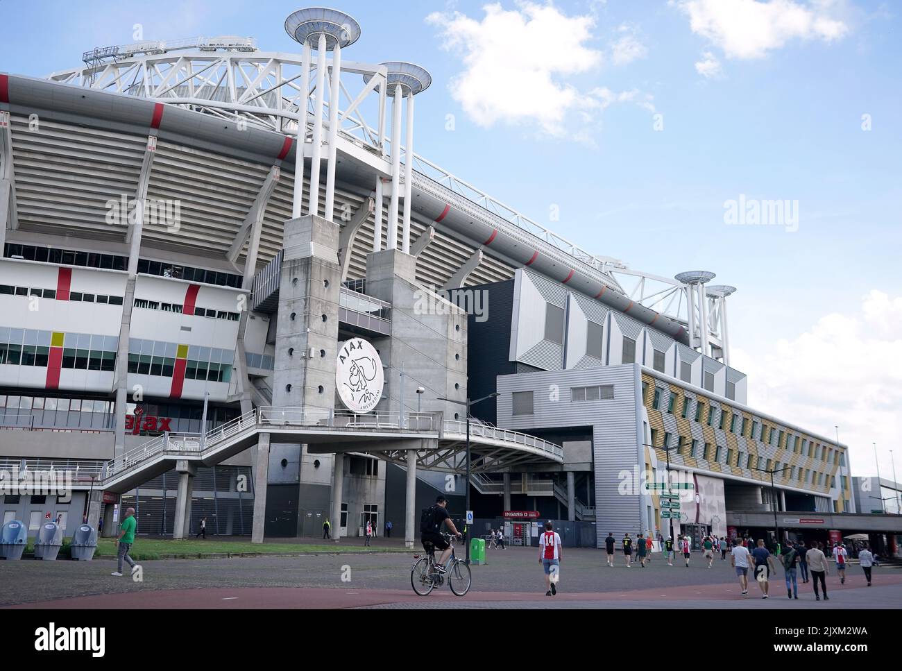 General view outside the stadium ahead of the UEFA Champions League Group F match at the Johan Cruyff Arena in Amsterdam, Netherlands. Picture date: Wednesday September 7, 2022. Stock Photo