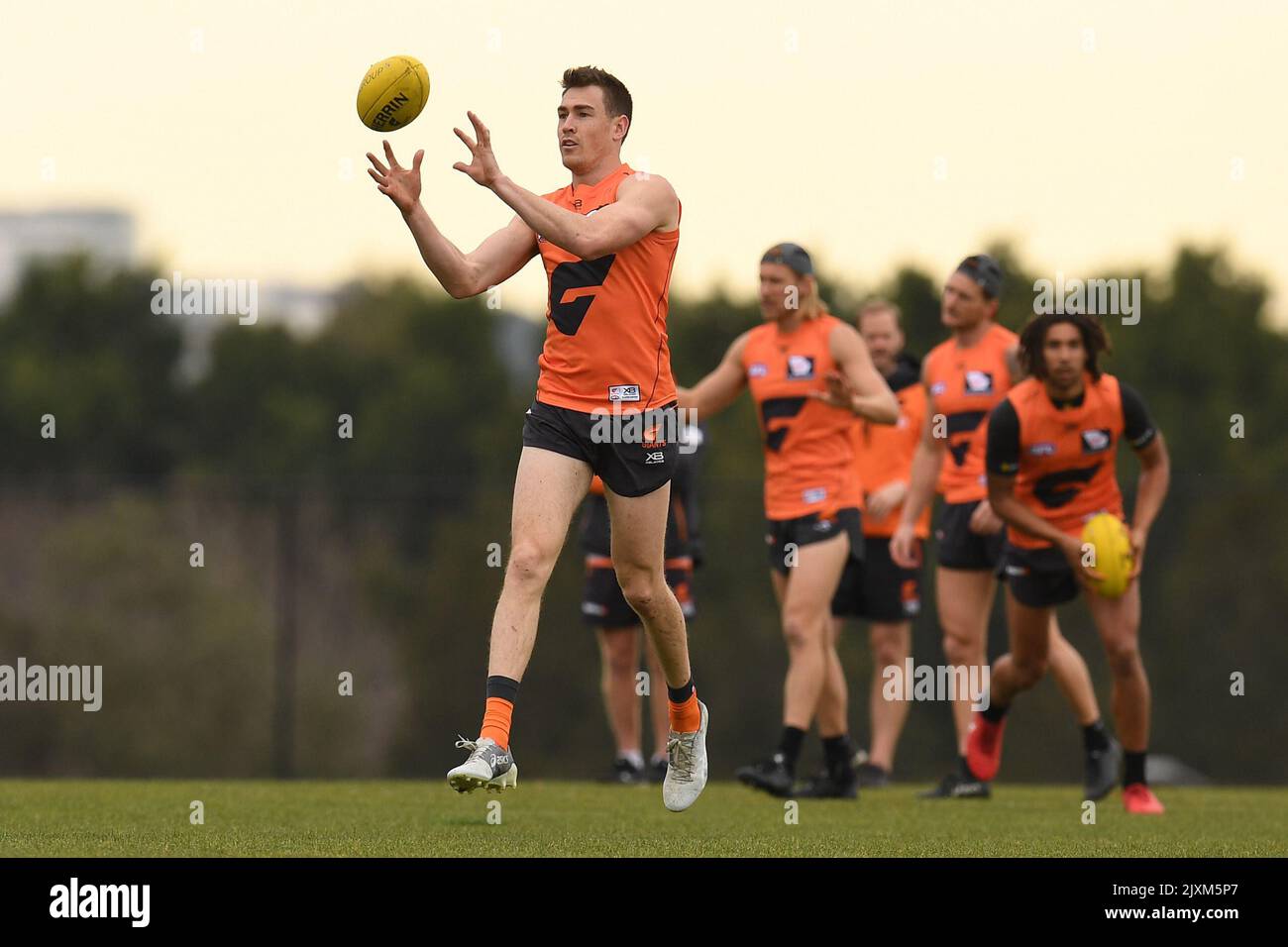 Gws Training Jeremy Cameron (centre) during at Giants training session at the ...